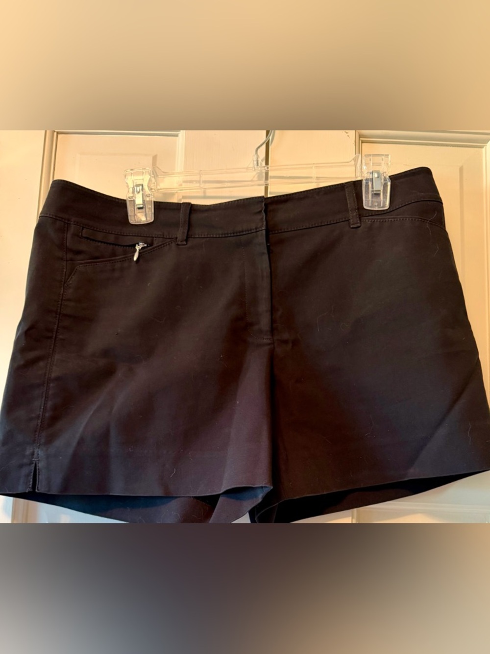 White House Black Market Black Tailored Shorts Size 10 Short Mid-Rise